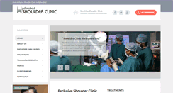 Desktop Screenshot of hyderabadshoulderclinic.com